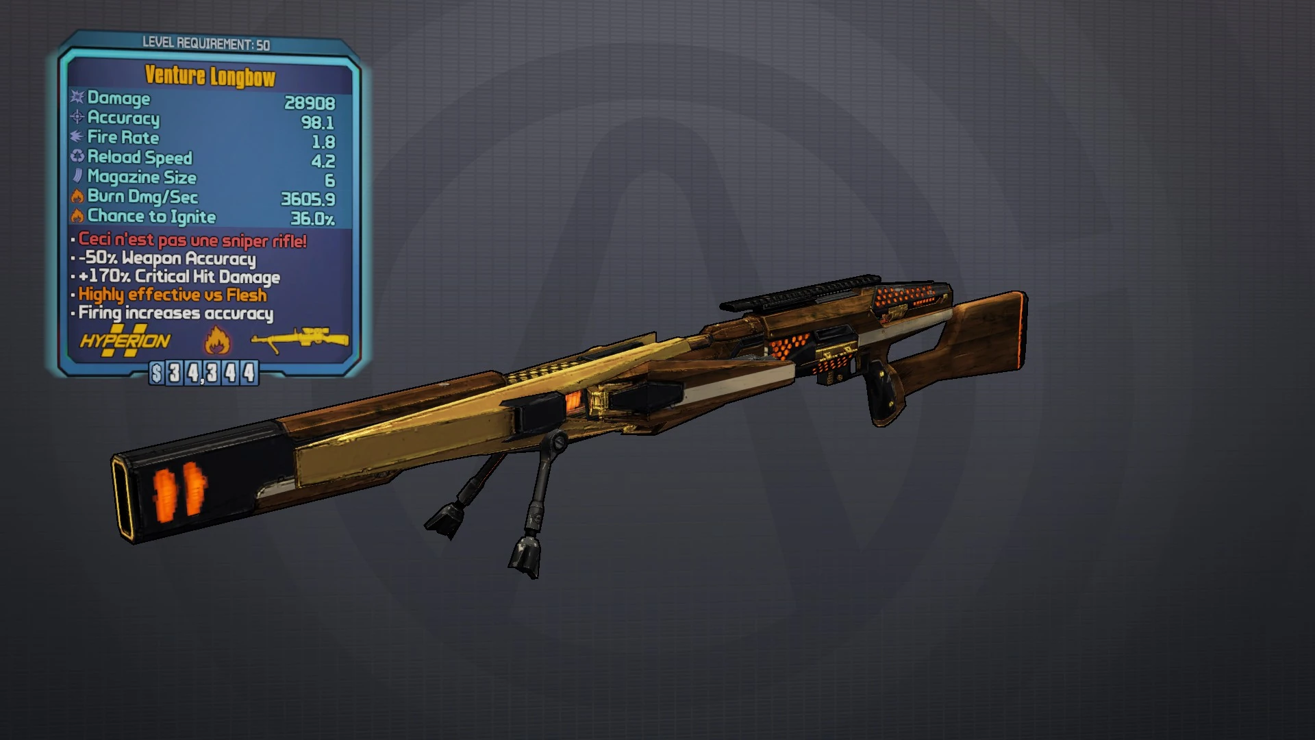 Image BL2 Venture Longbow.jpg Borderlands Wiki FANDOM powered by