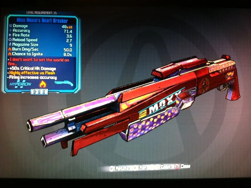 Heart Breaker/Variant Chart Borderlands Wiki FANDOM powered by Wikia