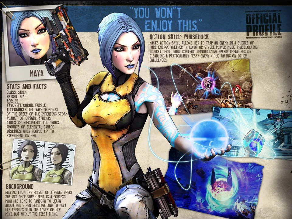 Image - Maya profile.jpg | Borderlands Wiki | FANDOM powered by Wikia