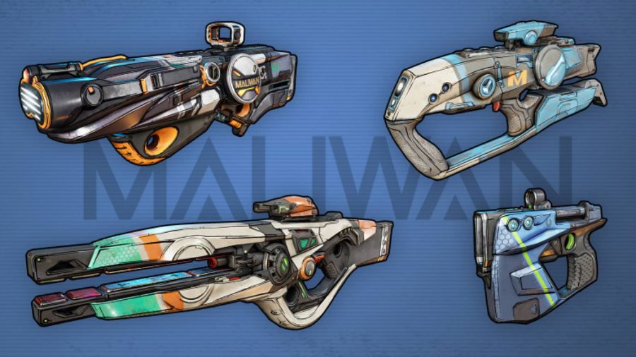 Maliwan Gun Manufacturer Sticker Decal Borderlands logo Vinyl