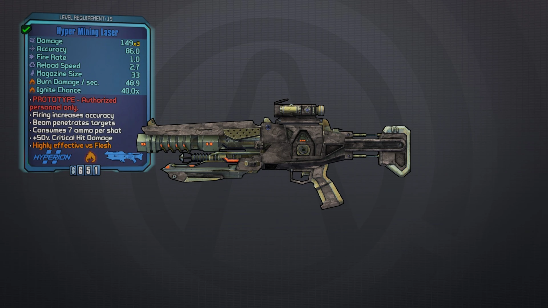 Mining Laser  Borderlands Wiki  FANDOM powered by Wikia