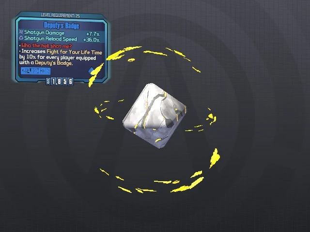 Deputy's Badge/Variant Chart Borderlands Wiki FANDOM