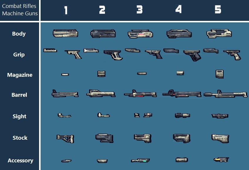 borderlands 2 weapon parts