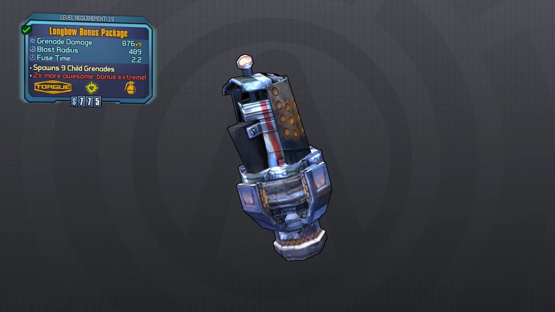 Image LV 19 Longbow Bonus Package.jpg Borderlands Wiki FANDOM