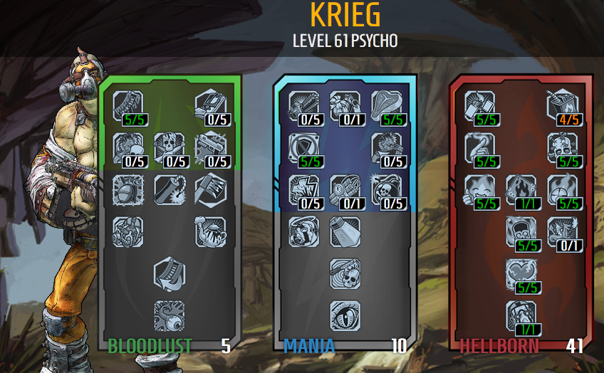 borderlands 2 krieg build borderlands 2 krieg build