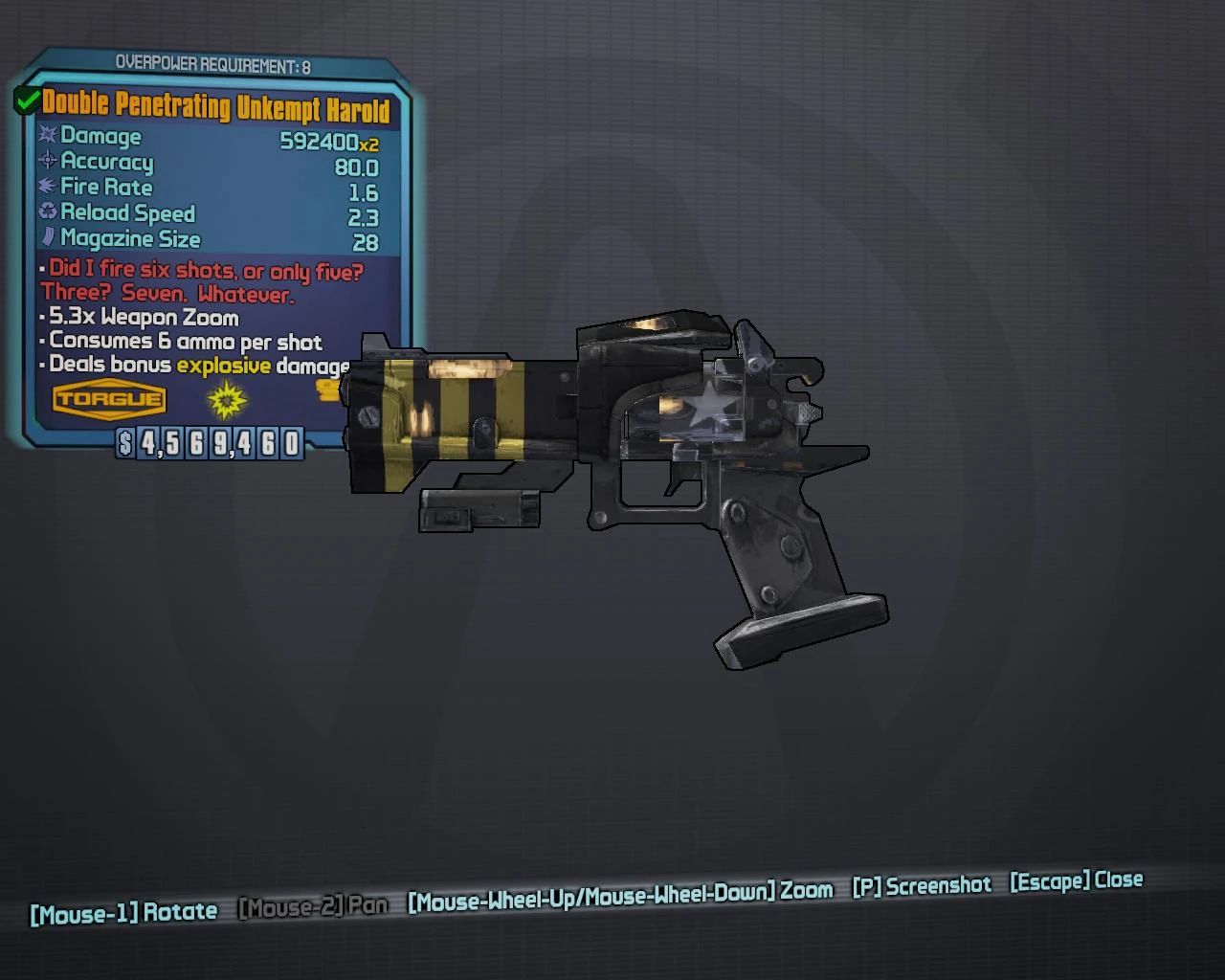 Image Double Unkempt Harold OP8.jpg Borderlands Wiki