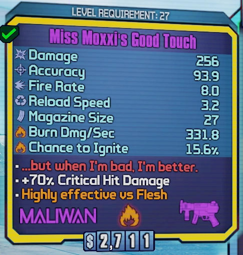 Borderlands 2:Miss Moxxi's Good Touch - Borderlands Wiki