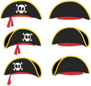 Black pirate hat sprites