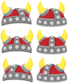 Viking helmet sprites