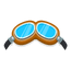 Aviator goggles brown