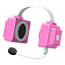 Headphones pink