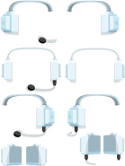 White headphones sprites
