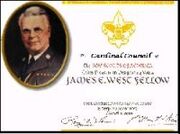 James E. West Award Certificate
