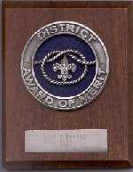 District Award of Merit Plaque