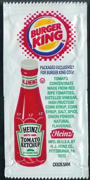 Burger King ketchup | packaging pedia | Fandom