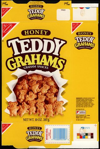 Teddy Grahams (honey) box 1988