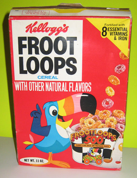 Froot Loops 1970s Box Froot Loops 1970s Box
