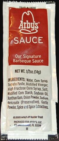 arby sauce 2005 wikia packet packaging wiki