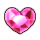 Heart crystal drop