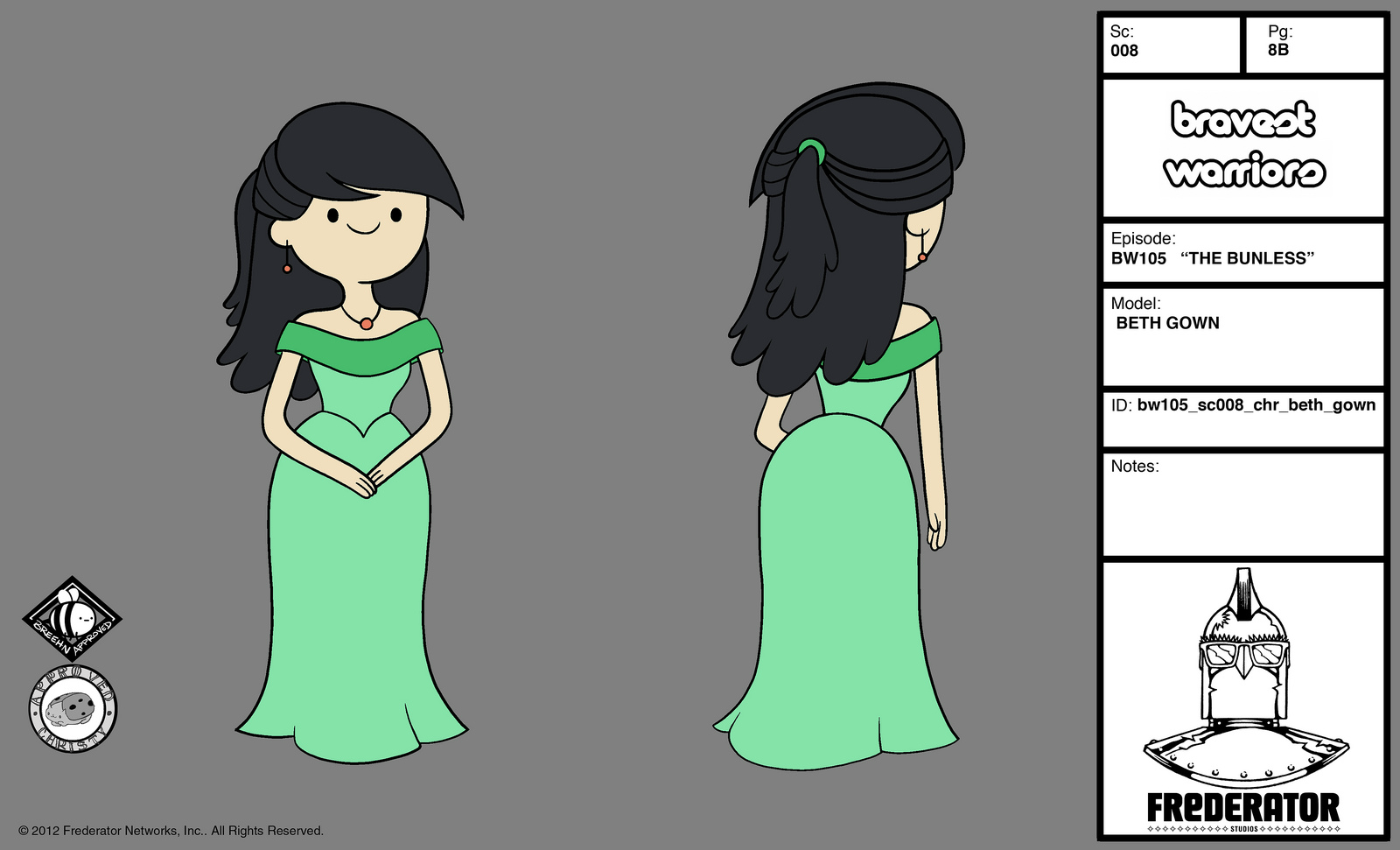 Image Bw105 Model Beth Gown Png Bravest Warriors Wiki Fandom Powered By Wikia