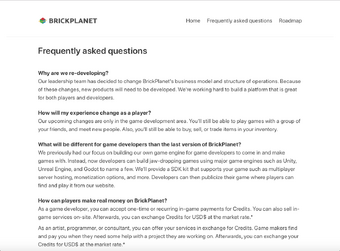 History Of Brickplanet Timeline Brick Planet Wiki Fandom - roblox vs brick planet free robux no app needed