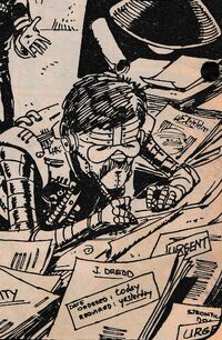 Ezquerra draws himself as an art robot
