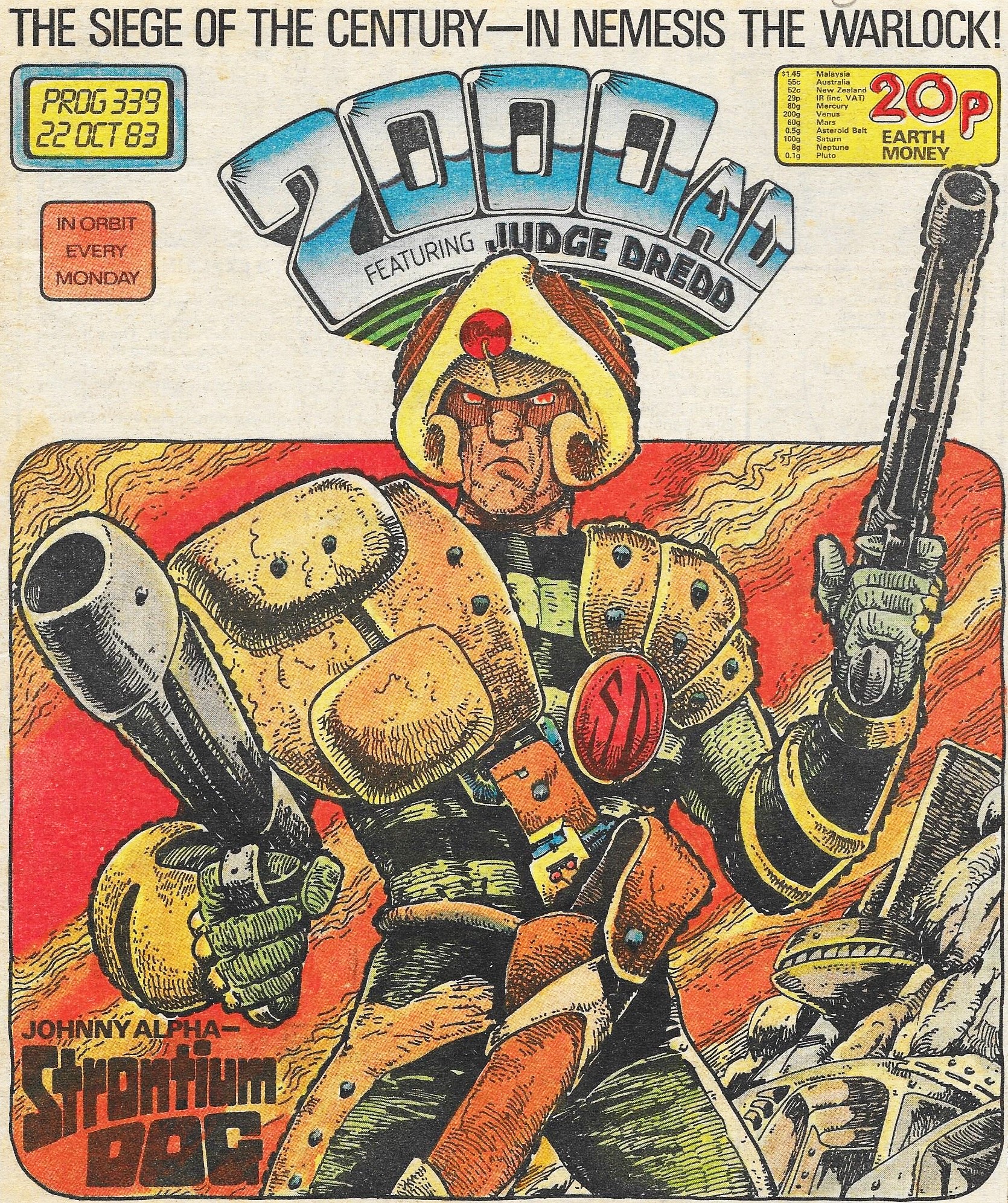 Image 2000 AD Prog 339 Cover jpg Albion British Comics Database 2000-ad-issue-1