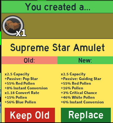 Supreme Star Amulet | Bee Swarm Simulator Test Realm Wiki | Fandom