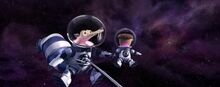 Scrat and his acorn in gravity