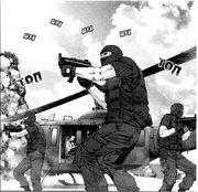 Chopper three mercenary and Wakamoto