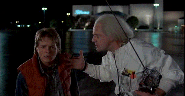 Image result for we have to go back gif back to the future