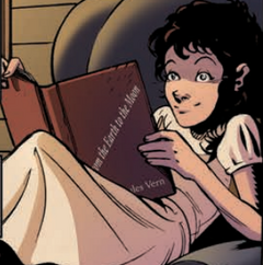 Clara reads From the Earth to the Moon