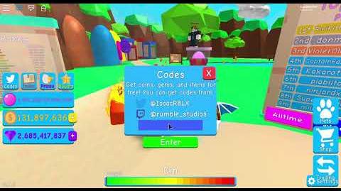 Video Roblox Bubblegum Simulator All Codes Bubble - codes for roblox bubble gum simulator 2019 june