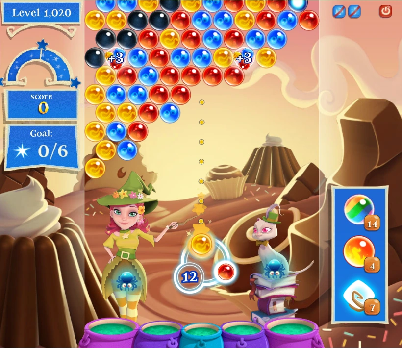 Level 1020 Bubble Witch Saga 2 Wiki FANDOM powered by Wikia
