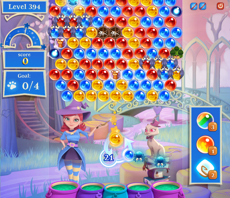 what levels in bubble witch saga 3 have golems
