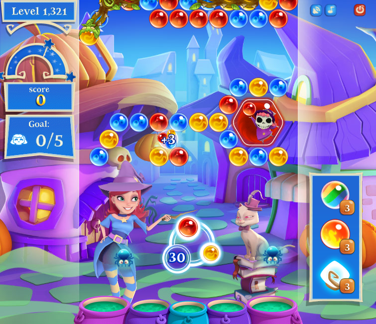 bubble witch saga 3 levels with fire arrows