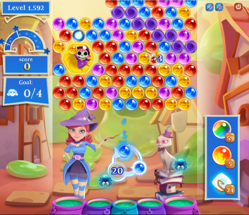how many levels on bubble witch 3 saga