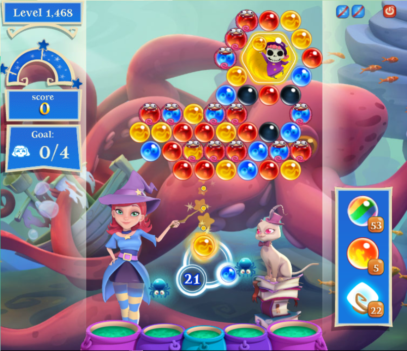 how to beat level 130 on bubble witch saga 3