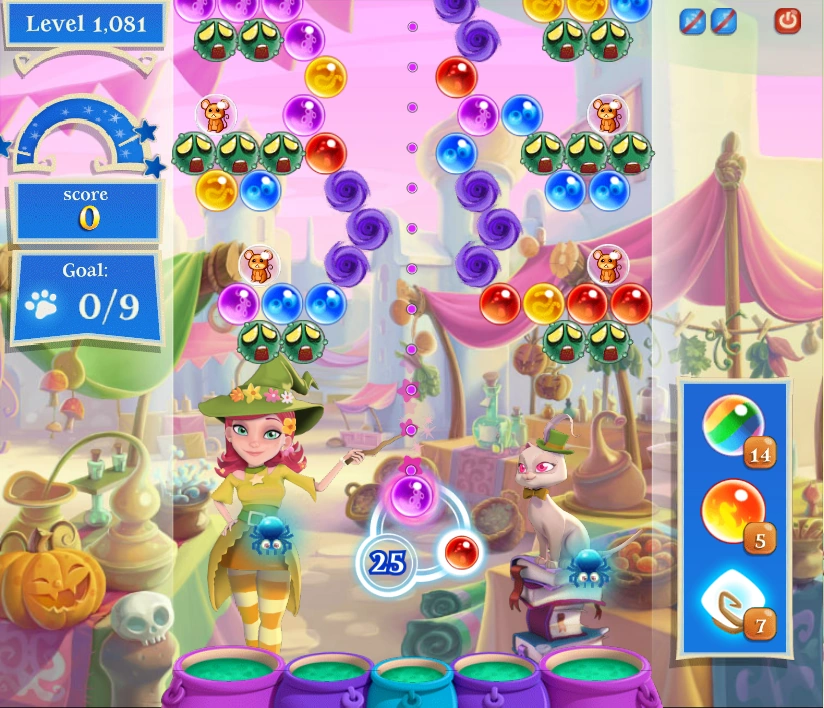 Level 1081 Bubble Witch Saga 2 Wiki FANDOM powered by Wikia
