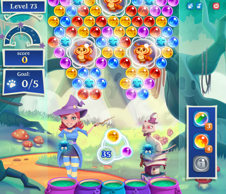 what levels in bubble witch saga 3 have line blast levels
