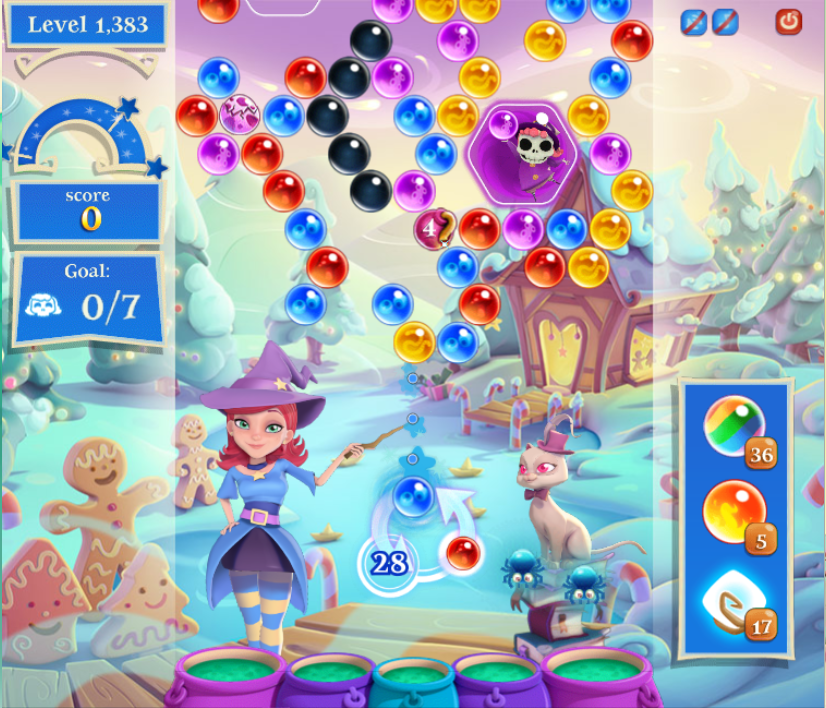 bubble witch saga 3 level 71 3 stars