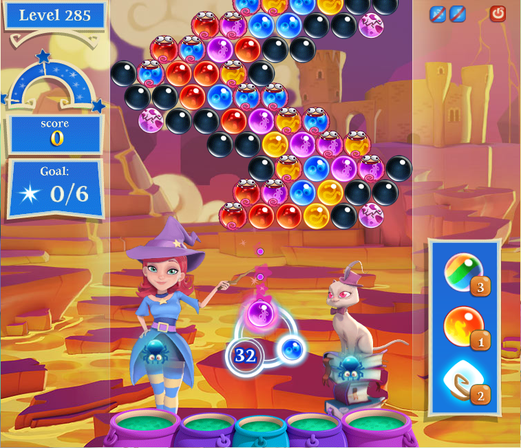 how do i beat level 377 in bubble witch saga 3