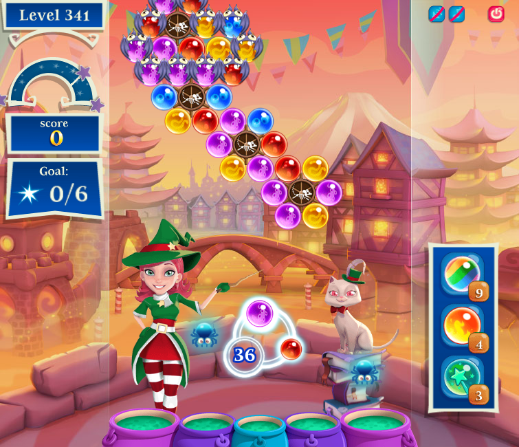 bubble witch saga 3 spooky library level 3 ghost