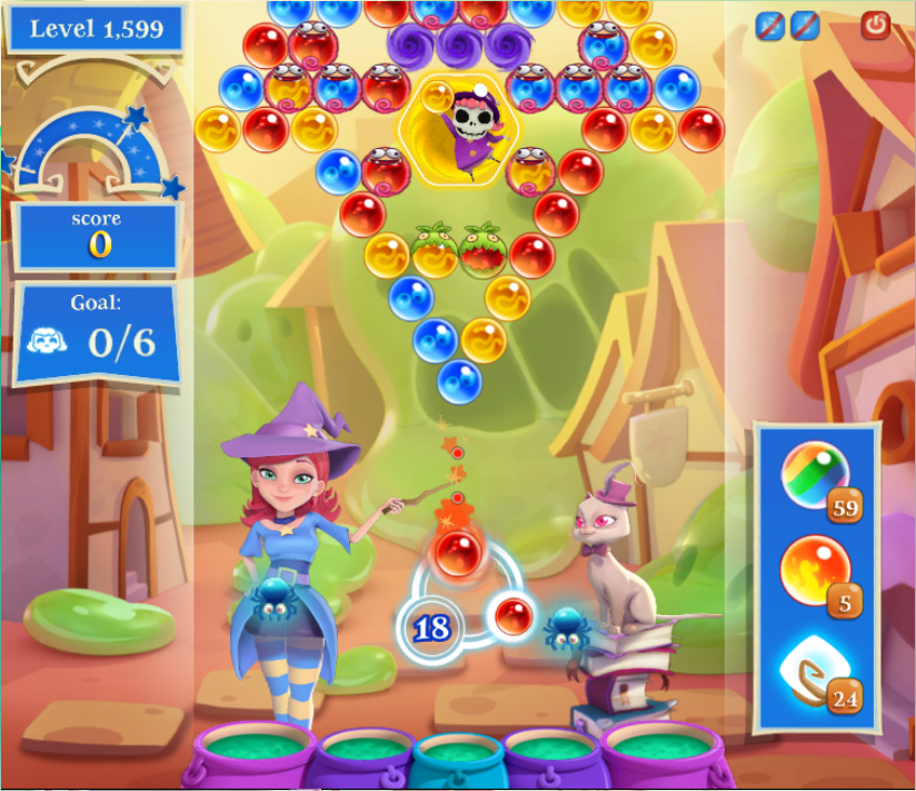 how to beat level 130 on bubble witch saga 3
