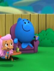blue fish bubble guppies