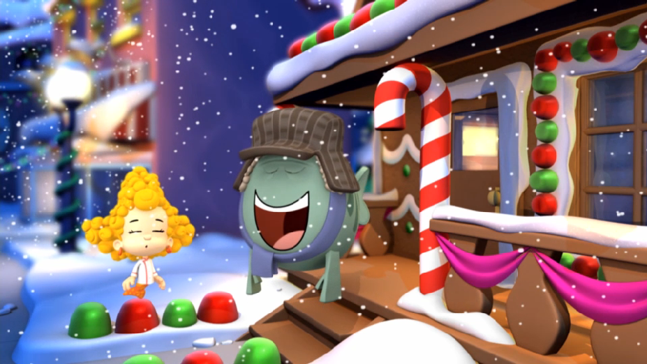 molly bubble guppies happy holidays mr grumpfish