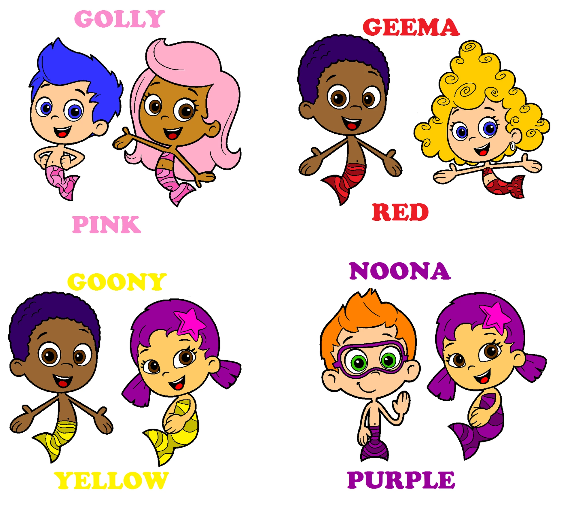 Image Lovely couples names and colors..png Bubble Guppies Wiki