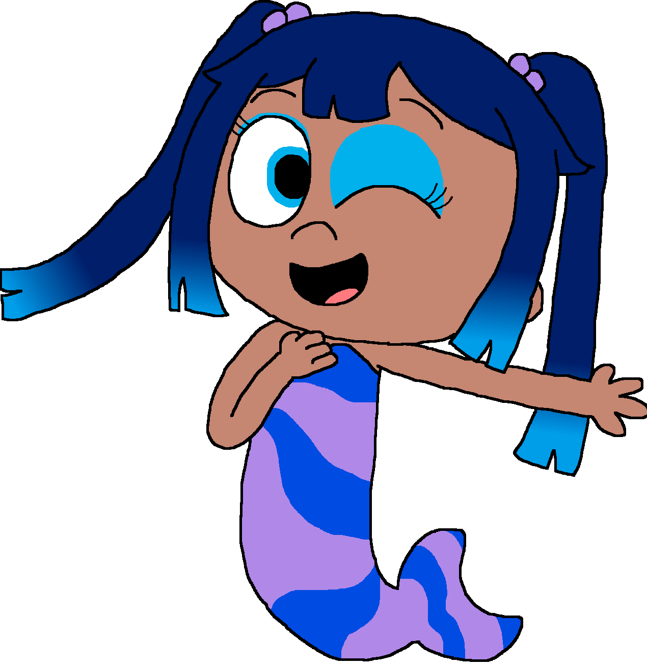 Bubble Guppies Blue Hair