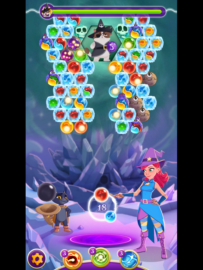 what level of bubble witch saga 3 has golems