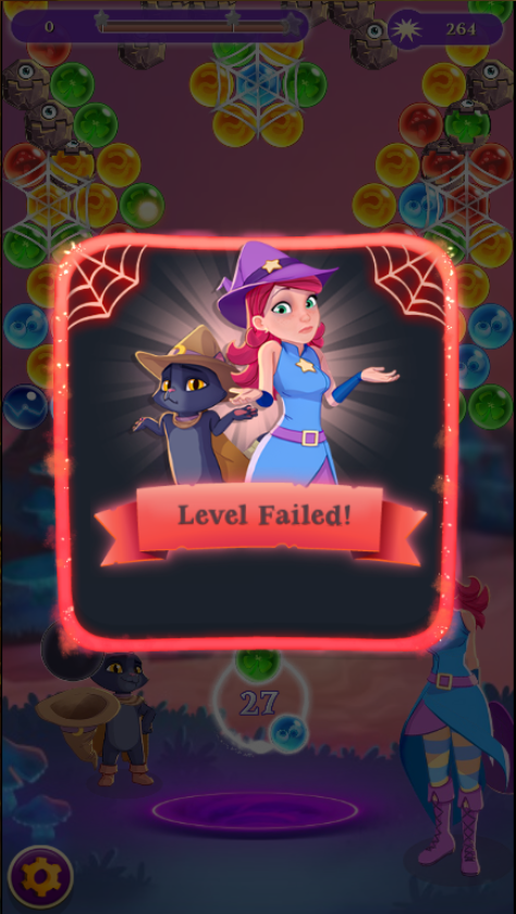 how to beat level 268 bubble witch saga 3